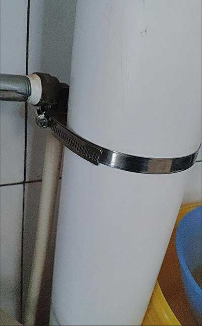 大尺寸喉箍捆扎自來水管